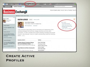Create Active Profiles Create Active Profiles